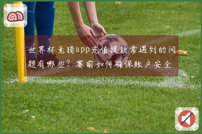 世界杯竞猜app充值提款常遇到的问题有哪些？赛前如何确保账户安全与顺利操作